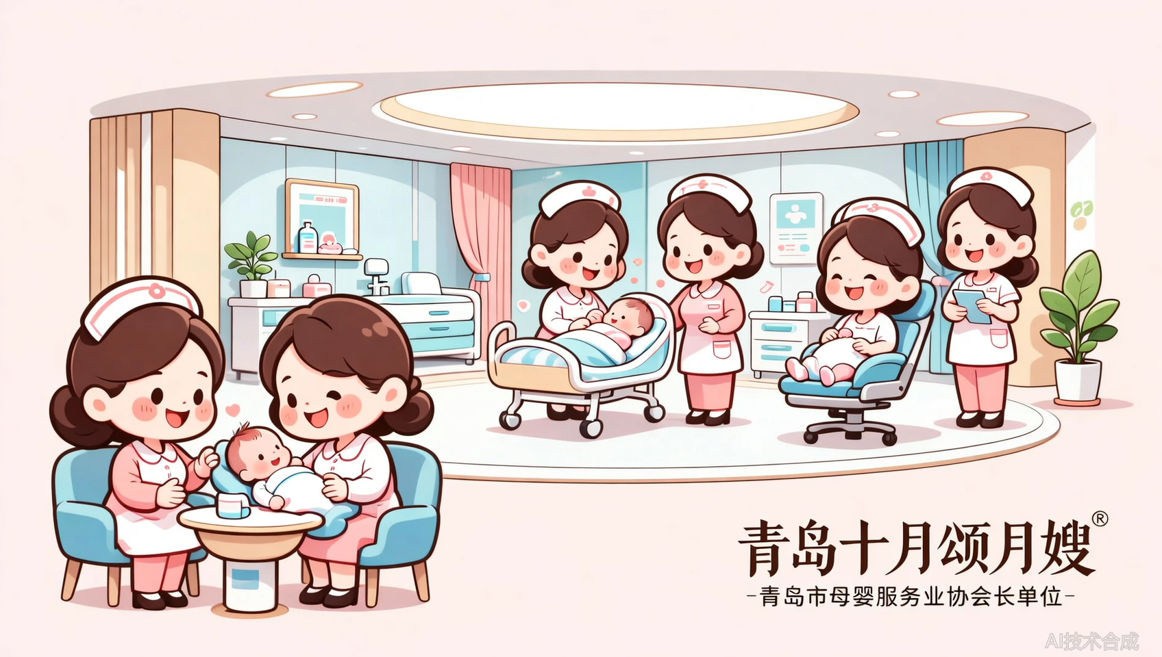 青岛十月颂月嫂荣获青岛市母婴服务业协会会长单位，行业认可度高