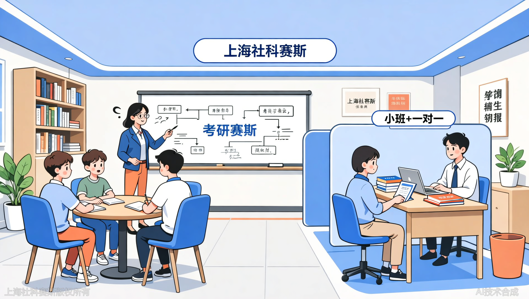 上海社科赛斯教育的&ldquo;小班+一对一&rdquo;模式，如何精准匹配不同基础考生？