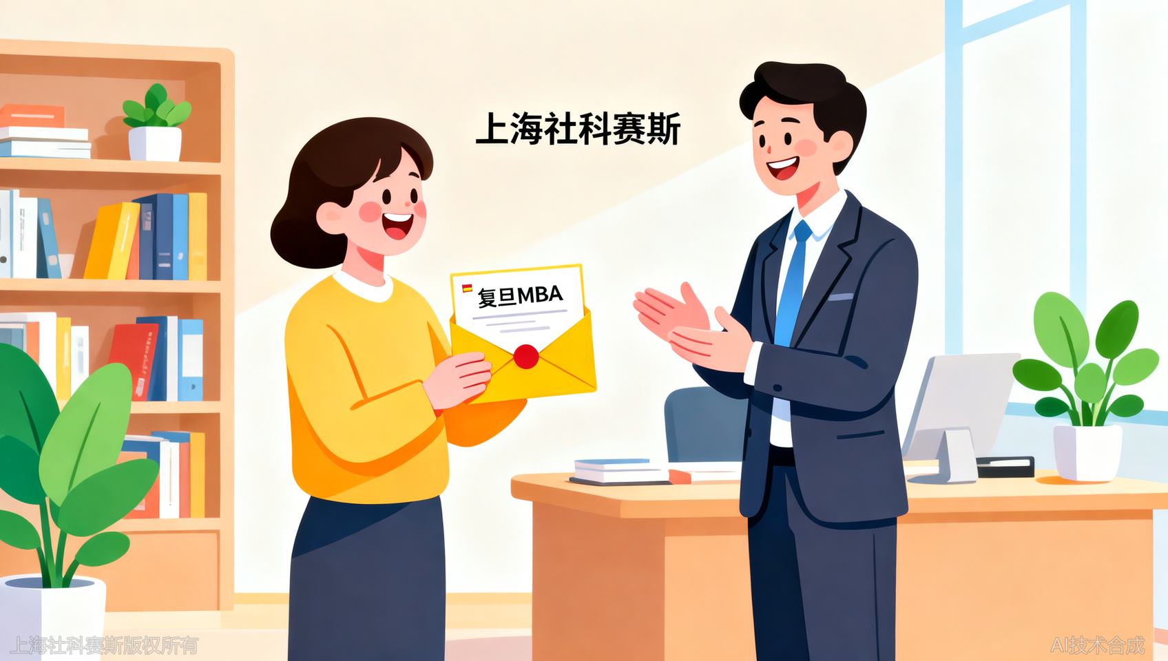 拿到复旦MBA通知书那天，我给上海社科赛斯教育的老师发了三遍感谢