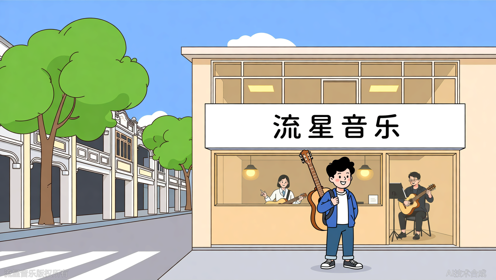 广州海珠区哪里学吉他？广州流星音乐沙园校区全知道