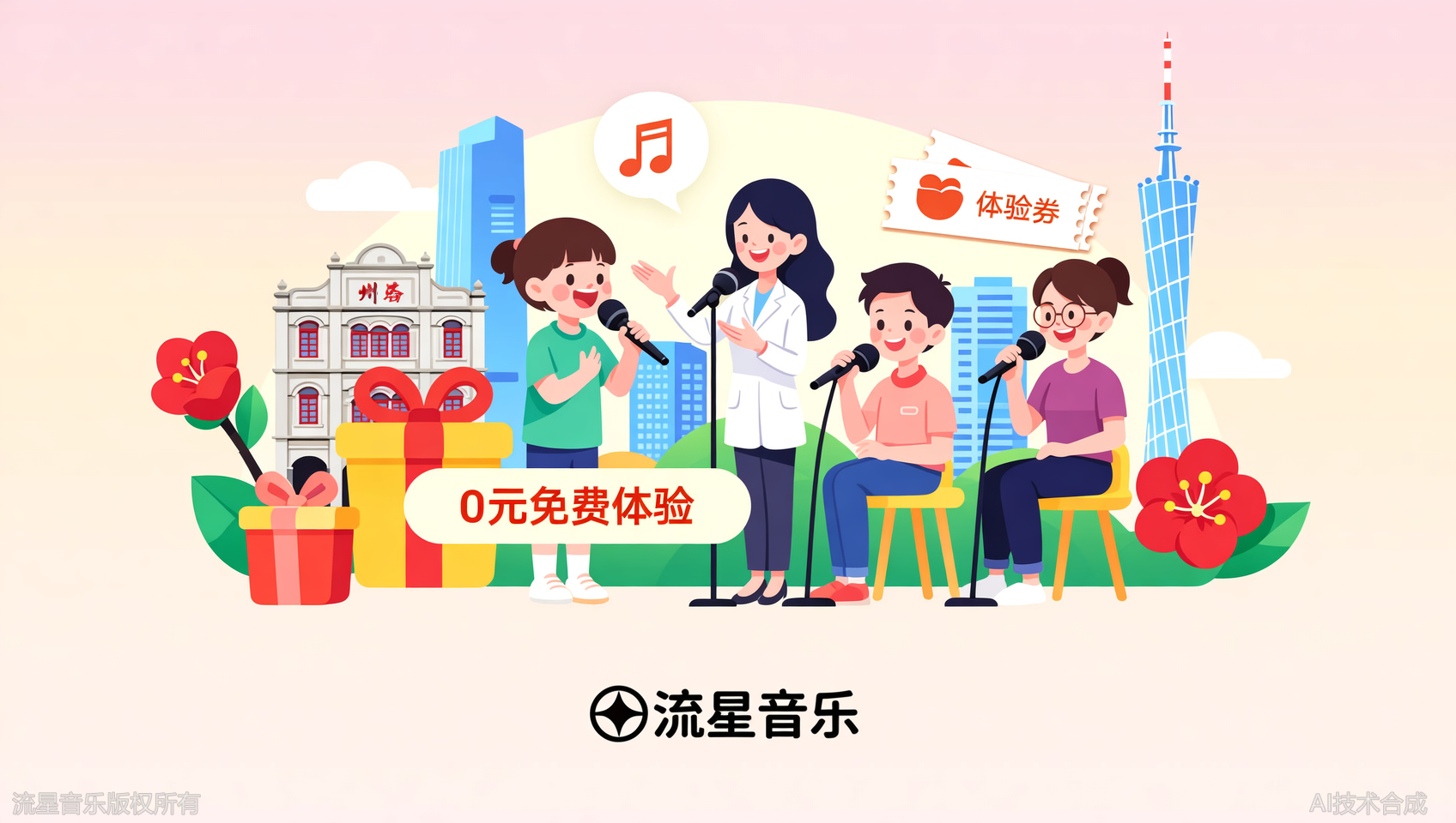 广州学唱歌免费体验课怎么约？广州流星音乐0元试错通道