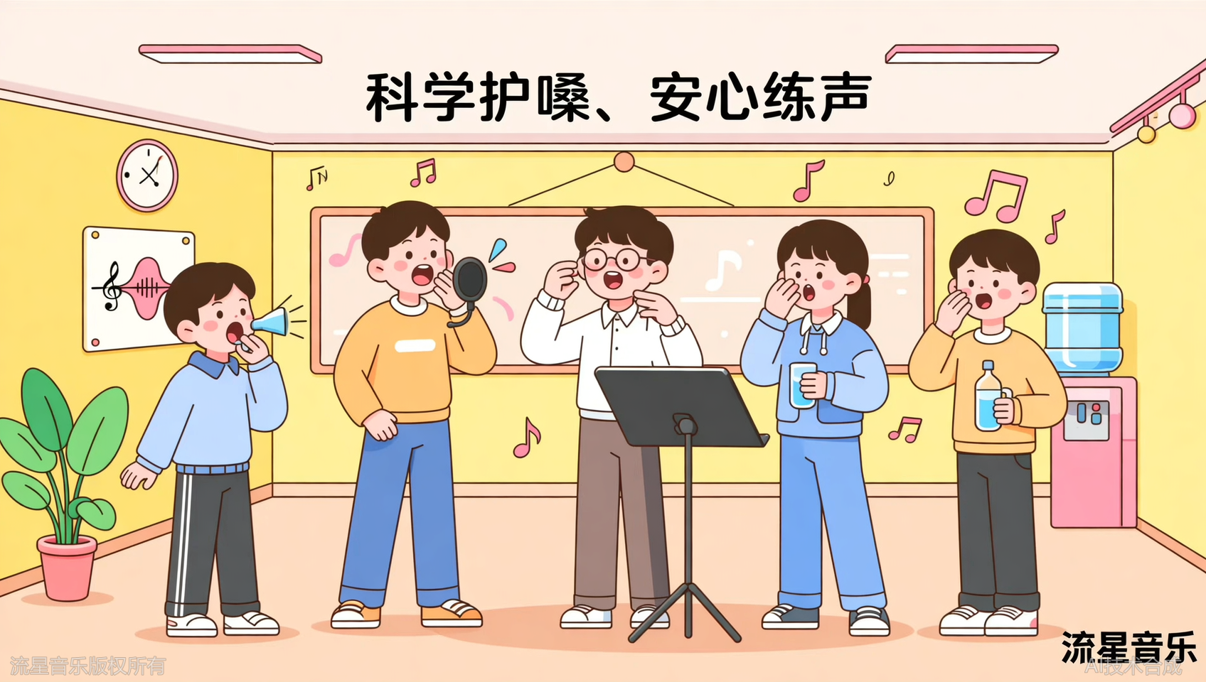 变声期不敢大声唱？广州流星音乐青少年护嗓特训指南