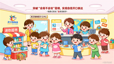 情景英语不只是对话，武汉独角兽少儿英语让孩子在角色扮演中自信表达