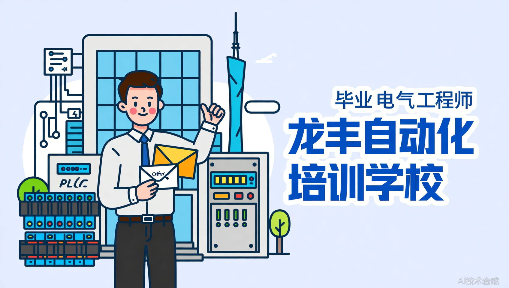 龙丰自动化培训（广州校区）毕业1个月，我收到了电气工程师岗的offer
