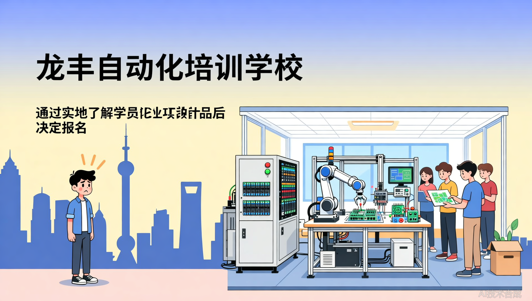 看了龙丰自动化培训（广州校区）的学员项目作品，我决定报名