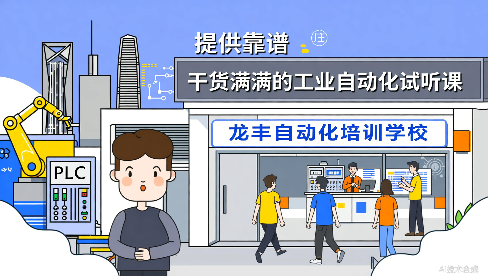 龙丰自动化培训（广州校区）的试听课太值了，听完当场报名