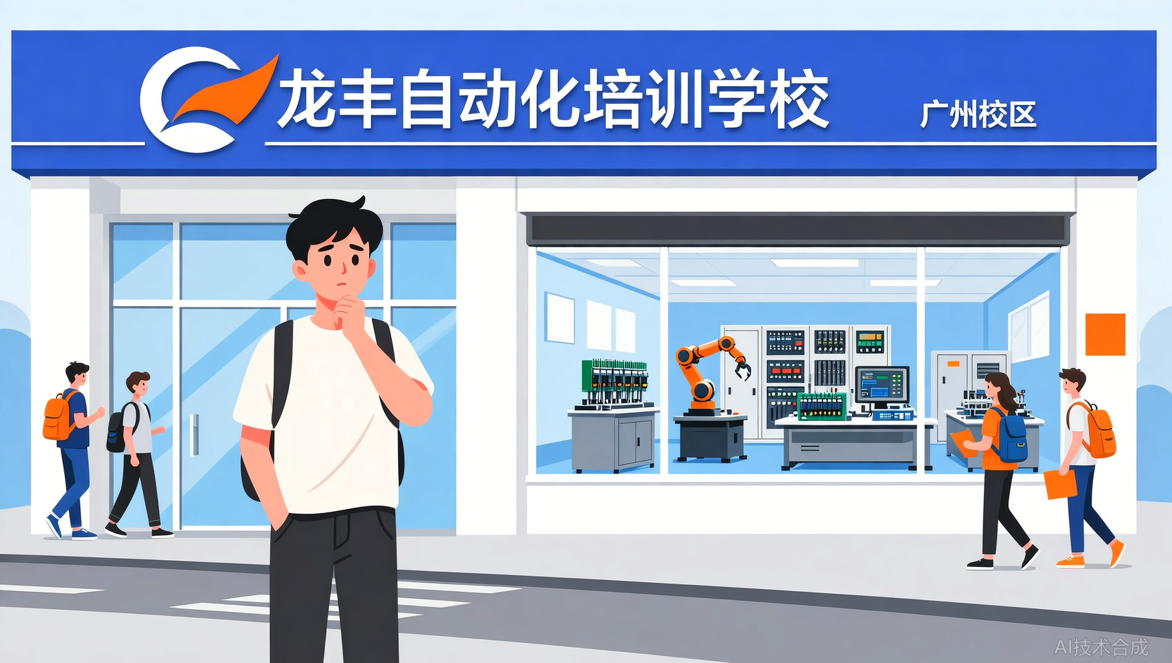 看了龙丰自动化培训（广州校区）的就业案例，我立马刷了卡