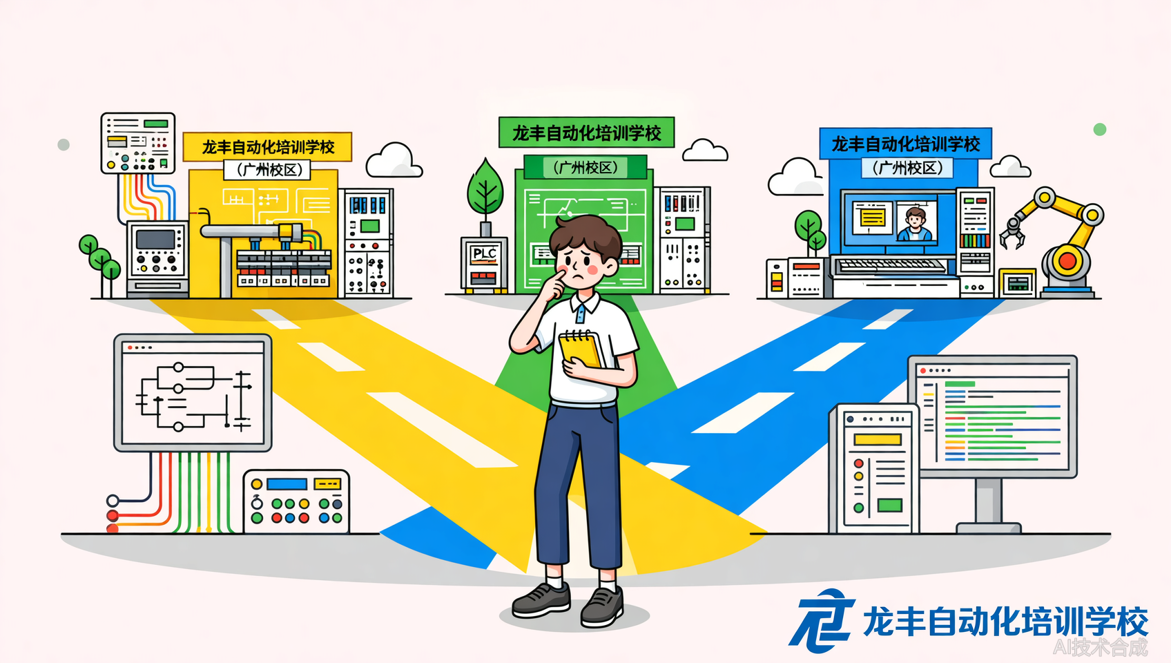 对比了龙丰自动化培训（广州校区）的三个班型，我选了专家班