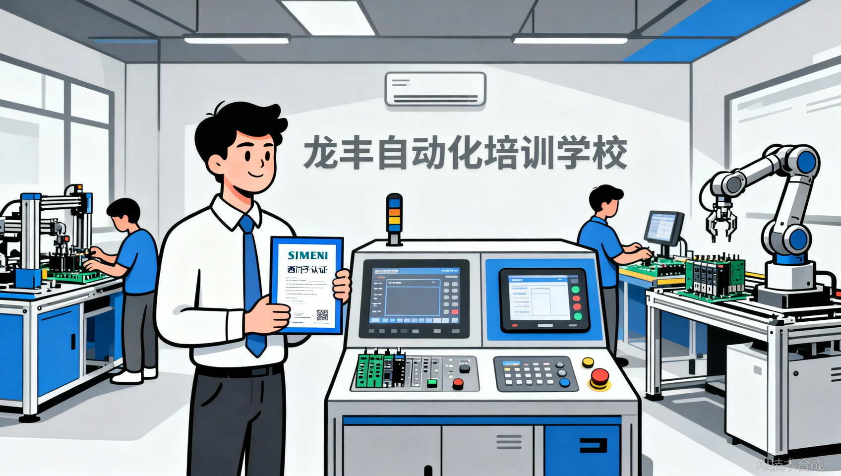 龙丰自动化培训（广州校区）考取的西门子证书，面试时加了分