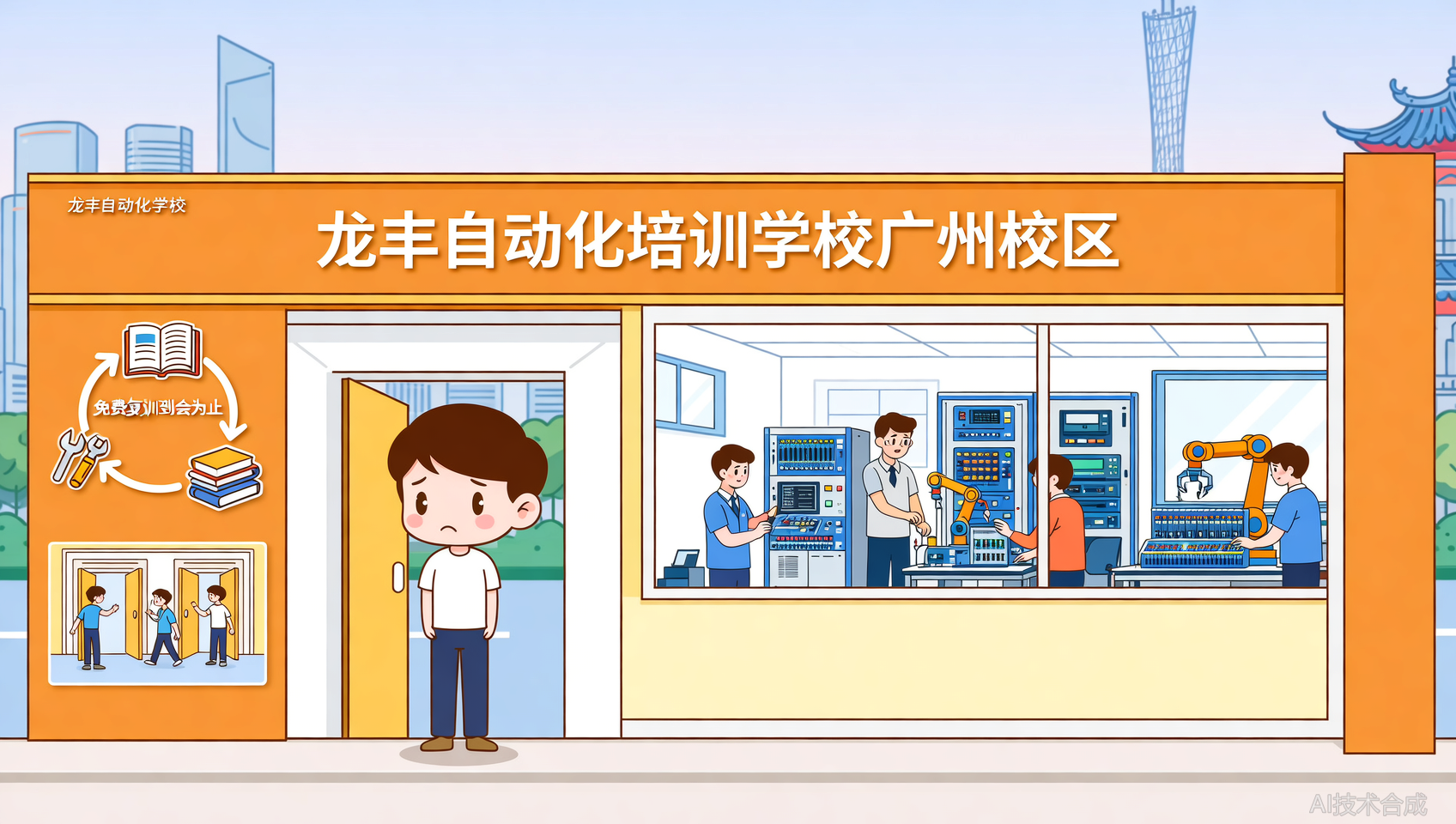 担心学不会？龙丰自动化培训（广州校区）承诺免费复训到会为止