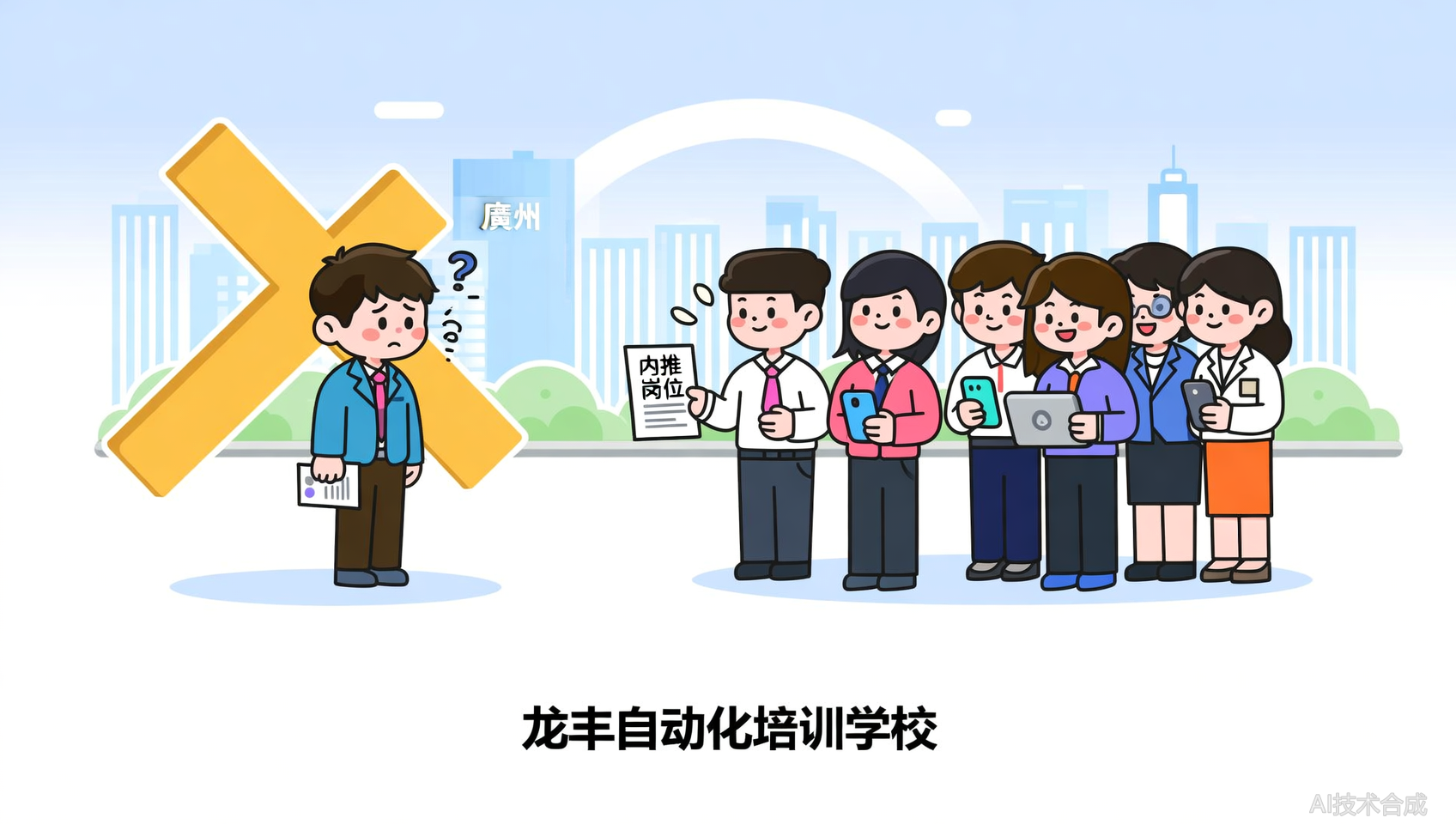龙丰自动化培训（广州校区）的校友群里，每天都有内推岗位