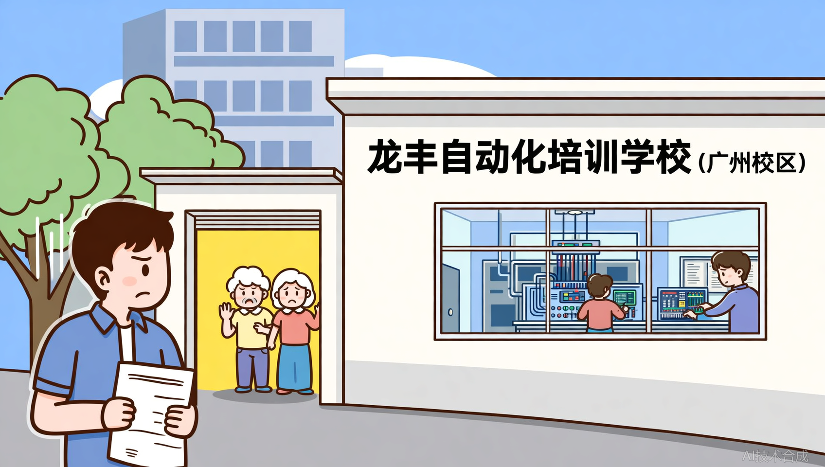 老婆不同意我报班？带她看了龙丰自动化培训（广州校区）后她改主意了