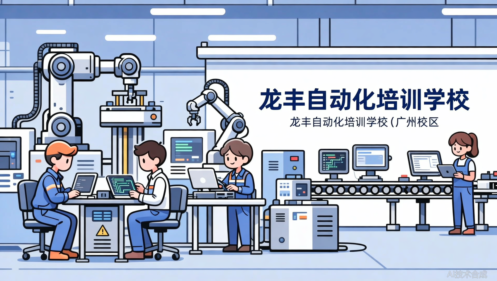 机器人应用人才缺口大，龙丰自动化培训（广州校区）助你抓住机会