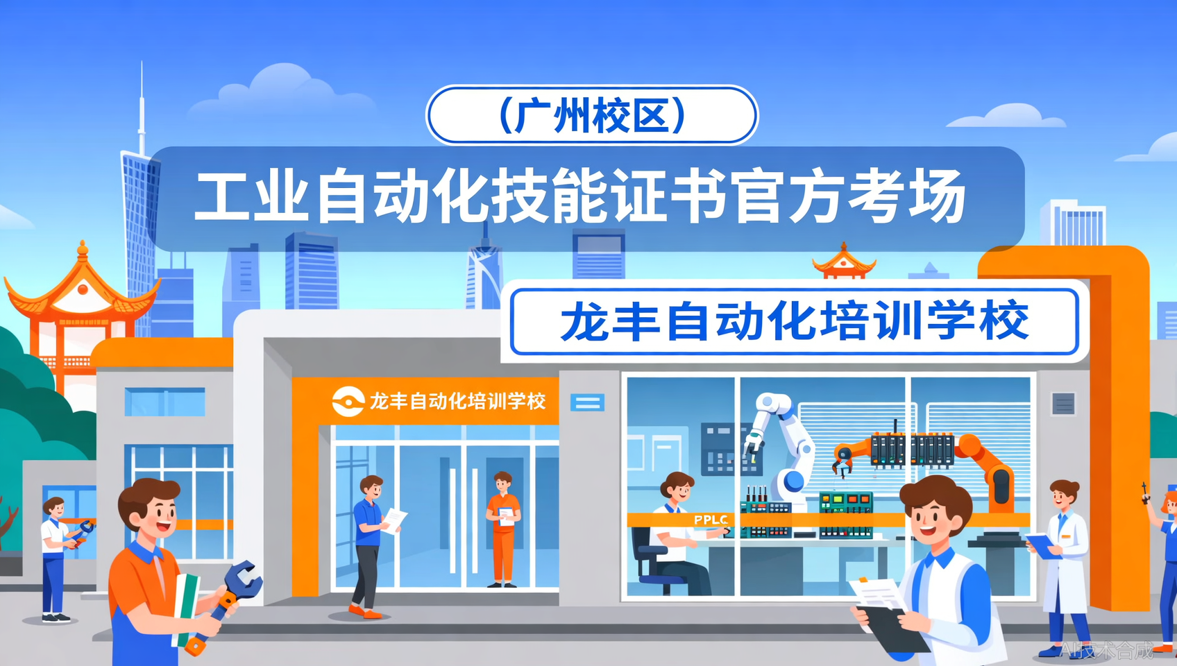 考证通过概率：龙丰自动化培训（广州校区）作为考场，优势明显