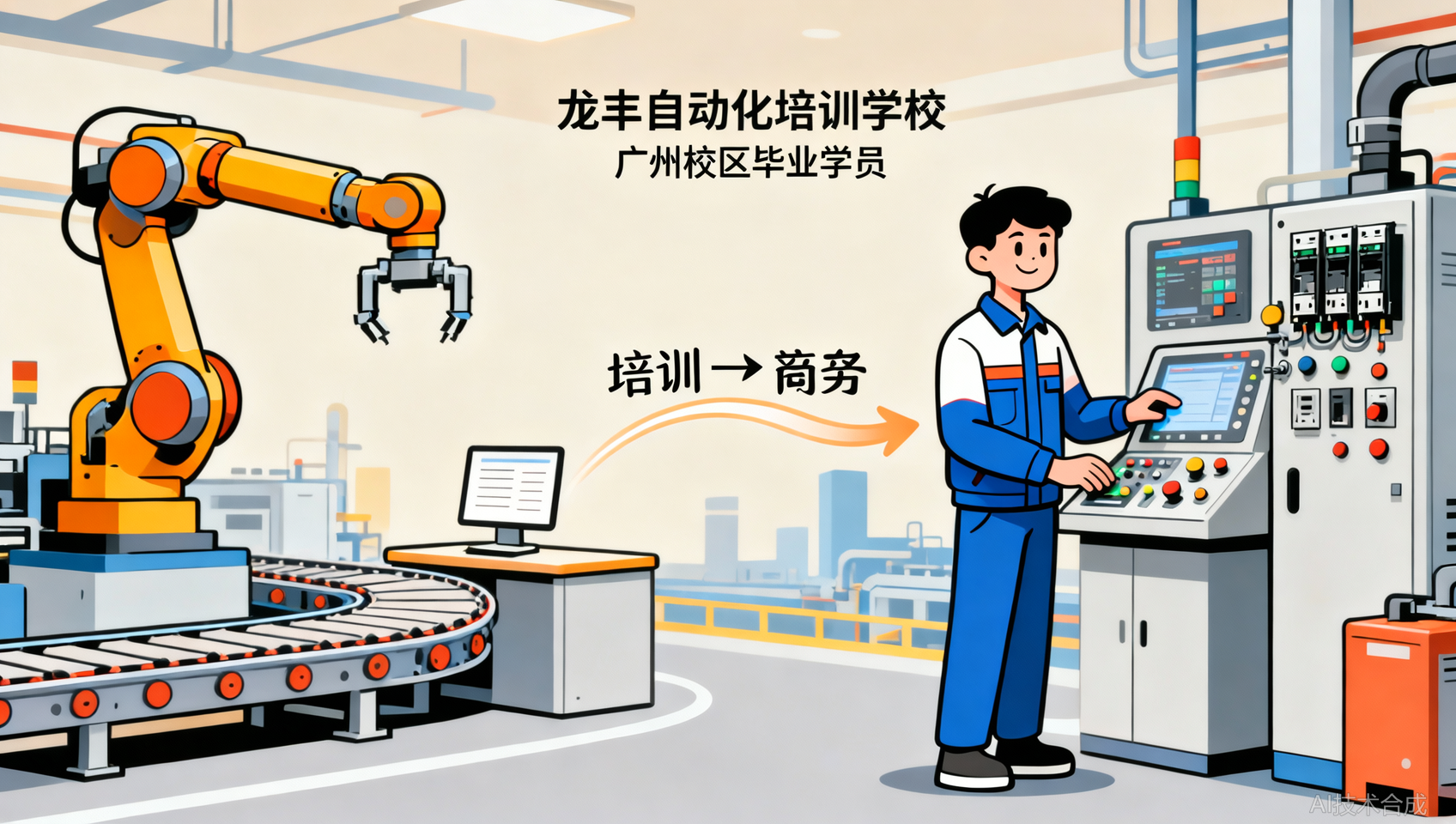 感谢龙丰自动化培训（广州校区）推荐的工作，入职第一天就上手