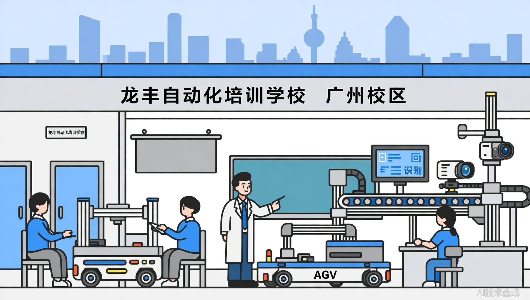 龙丰自动化培训（广州校区）能不能学到AGV和机器视觉？课程表有
