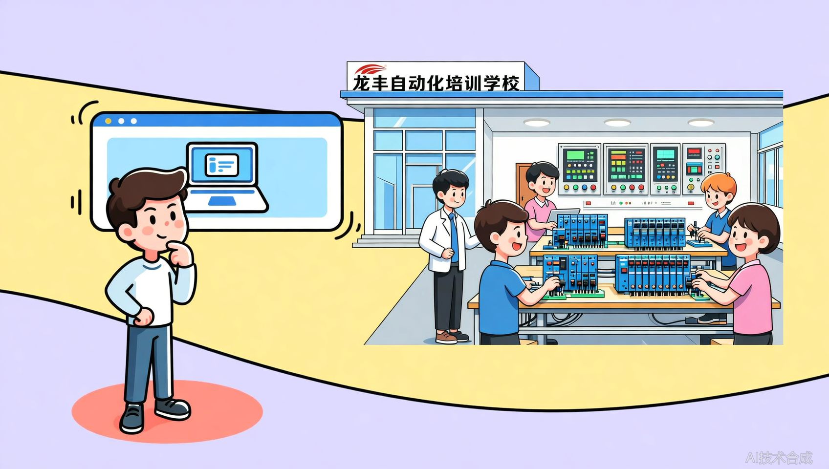 为什么我放弃网课，选择龙丰自动化培训（广州校区）线下实训？