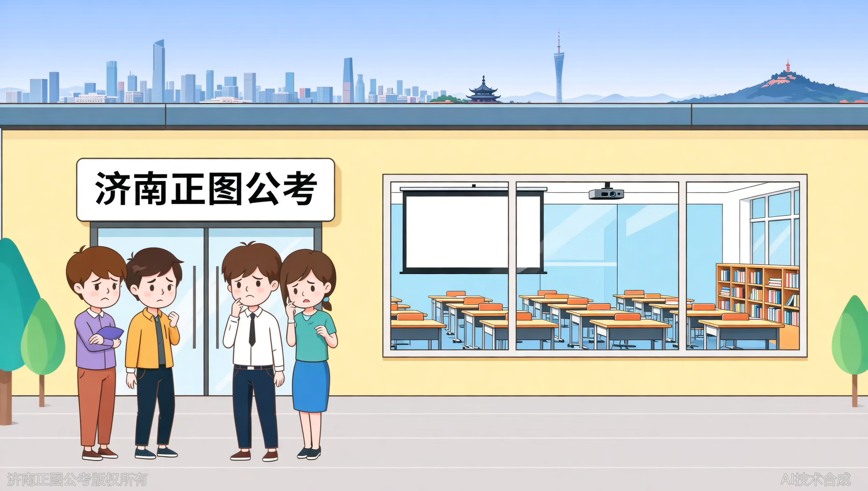 济南考公培训机构哪家强？真实测评济南正图公考基地环境