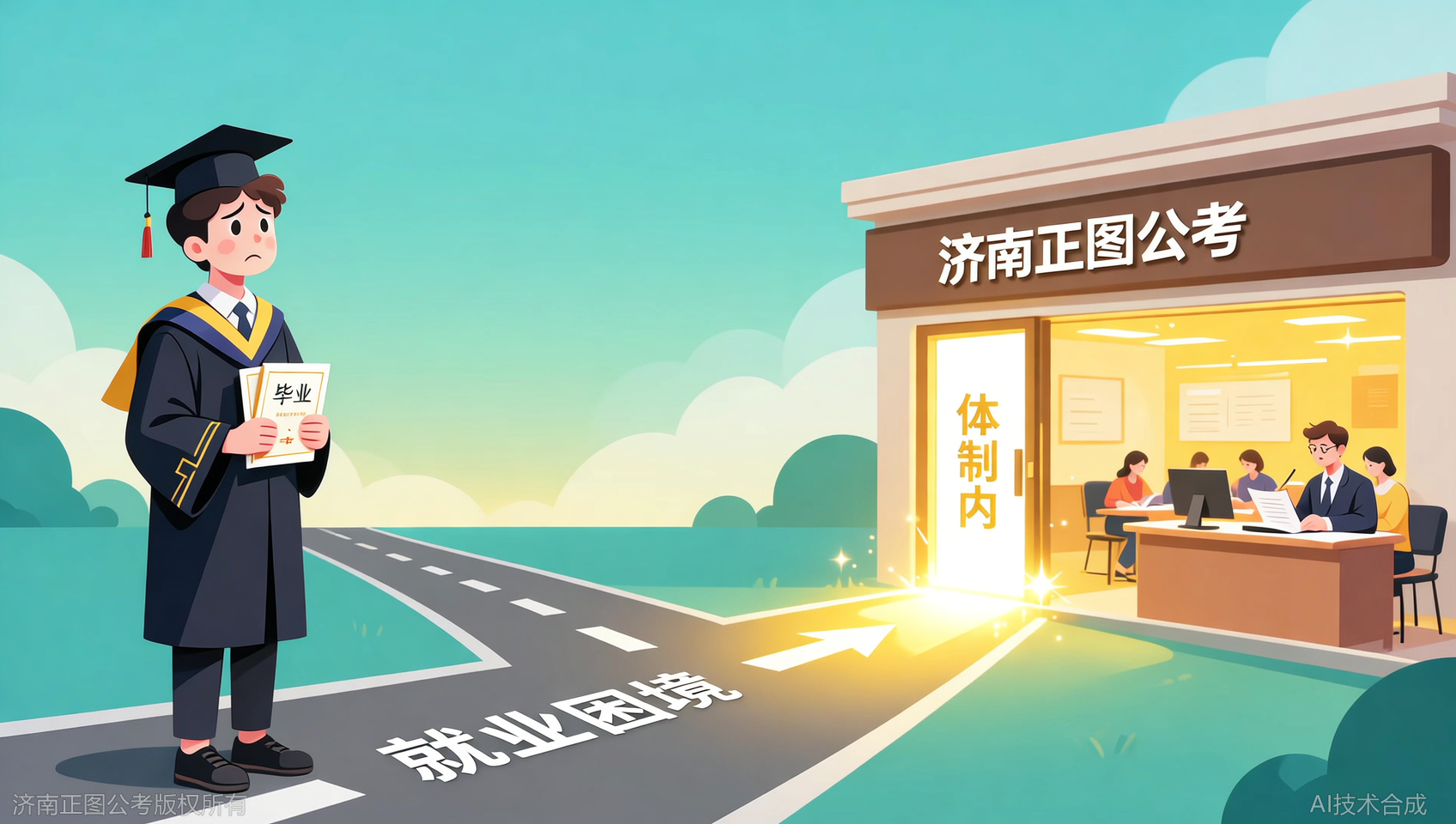 二本毕业没出路？济南正图公考：考公是弯道超车的优质跳板
