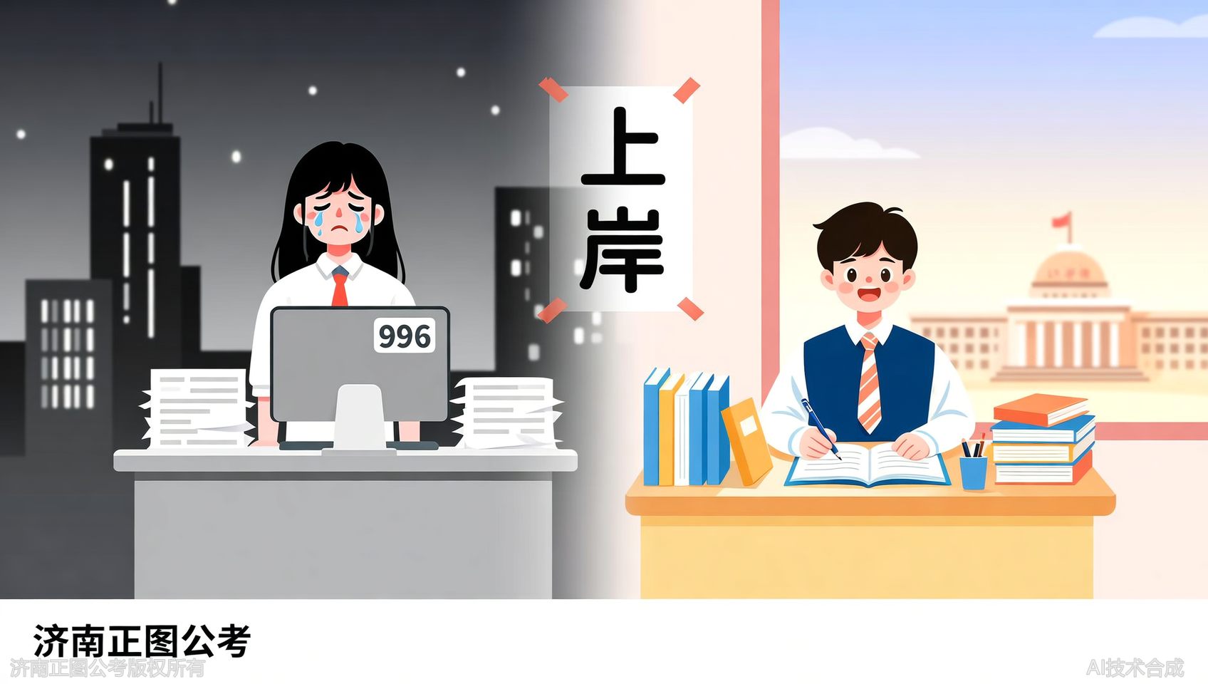 不想996不想内部竞争？济南正图公考带你走进朝九晚五的体制内