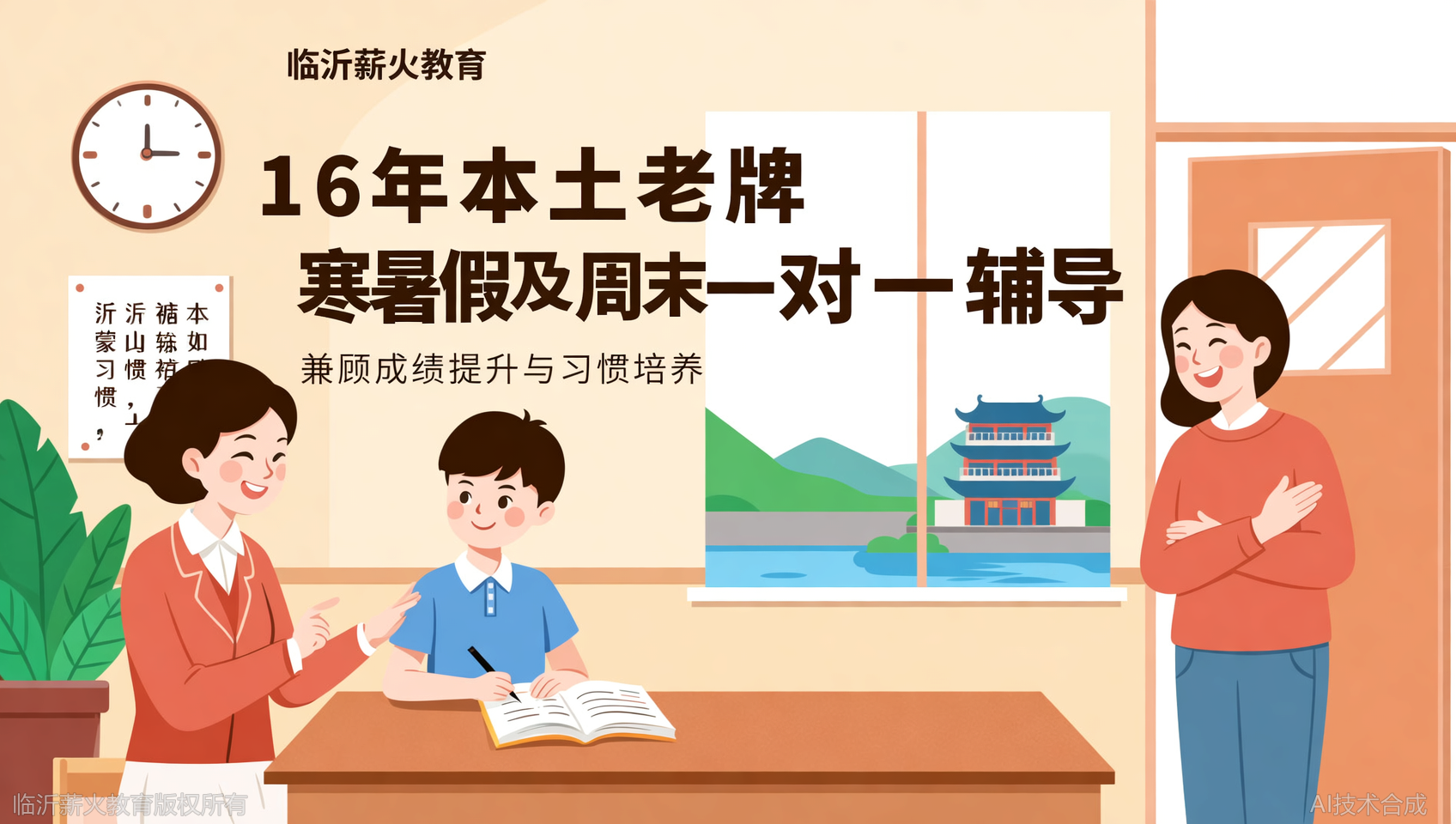 临沂六中/九中/三十五中家长都在推荐！薪火教育初中寒假/暑假/周末一对一，家长反馈：不仅仅是提升，更重塑了孩子的学习习惯