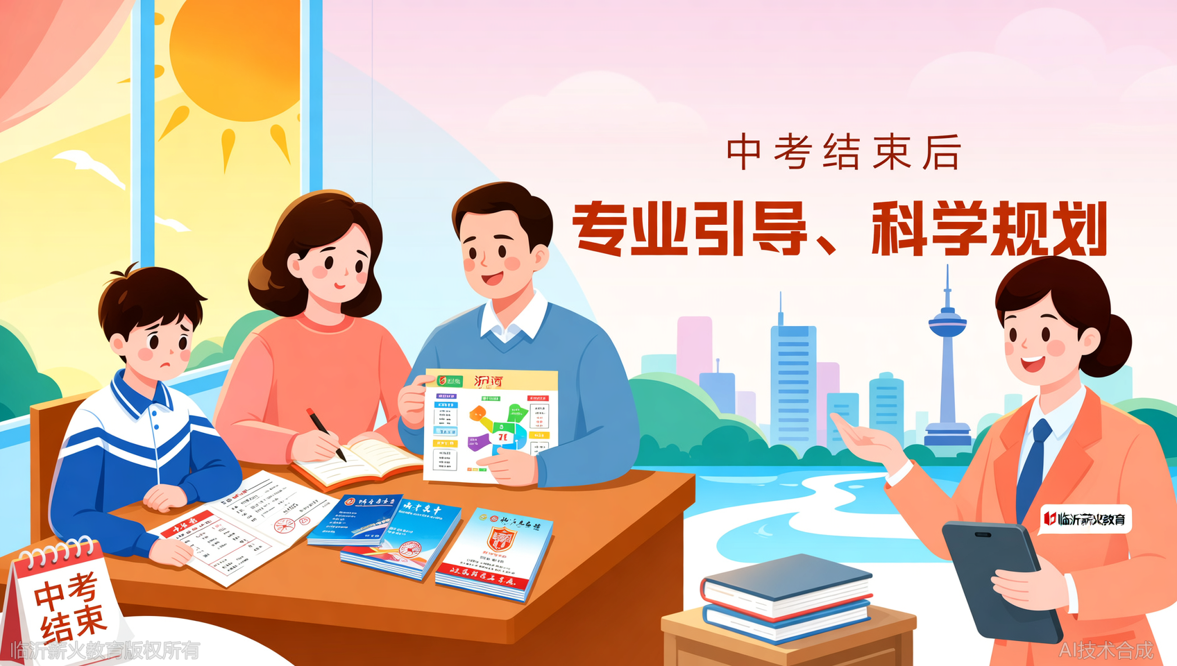 中考后怎么选择高中学校？重点高中基础班还是普通高中重点班？高中怎么提前规划选科？临沂薪火教育（原百分百优学）帮家长和学生做好咨询保障工作