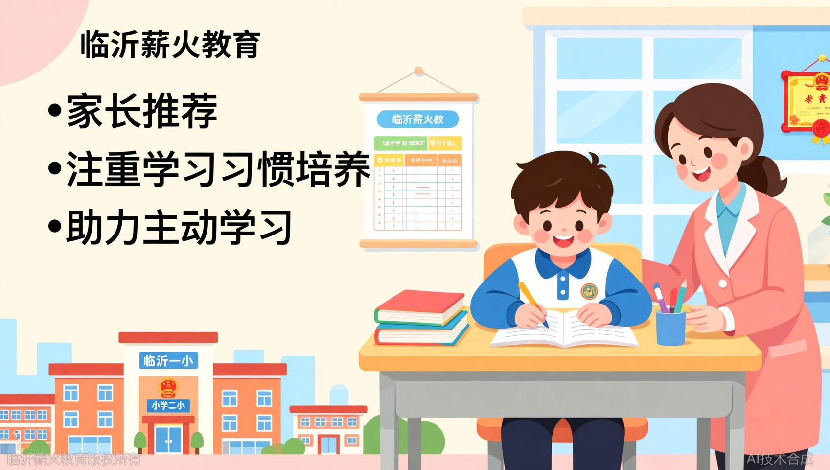 临沂一小、二小、杏园、朴园家长都在推荐：薪火教育（原百分百优学）小学一对一，孩子从&ldquo;要我学&rdquo;变&ldquo;我要学&rdquo;