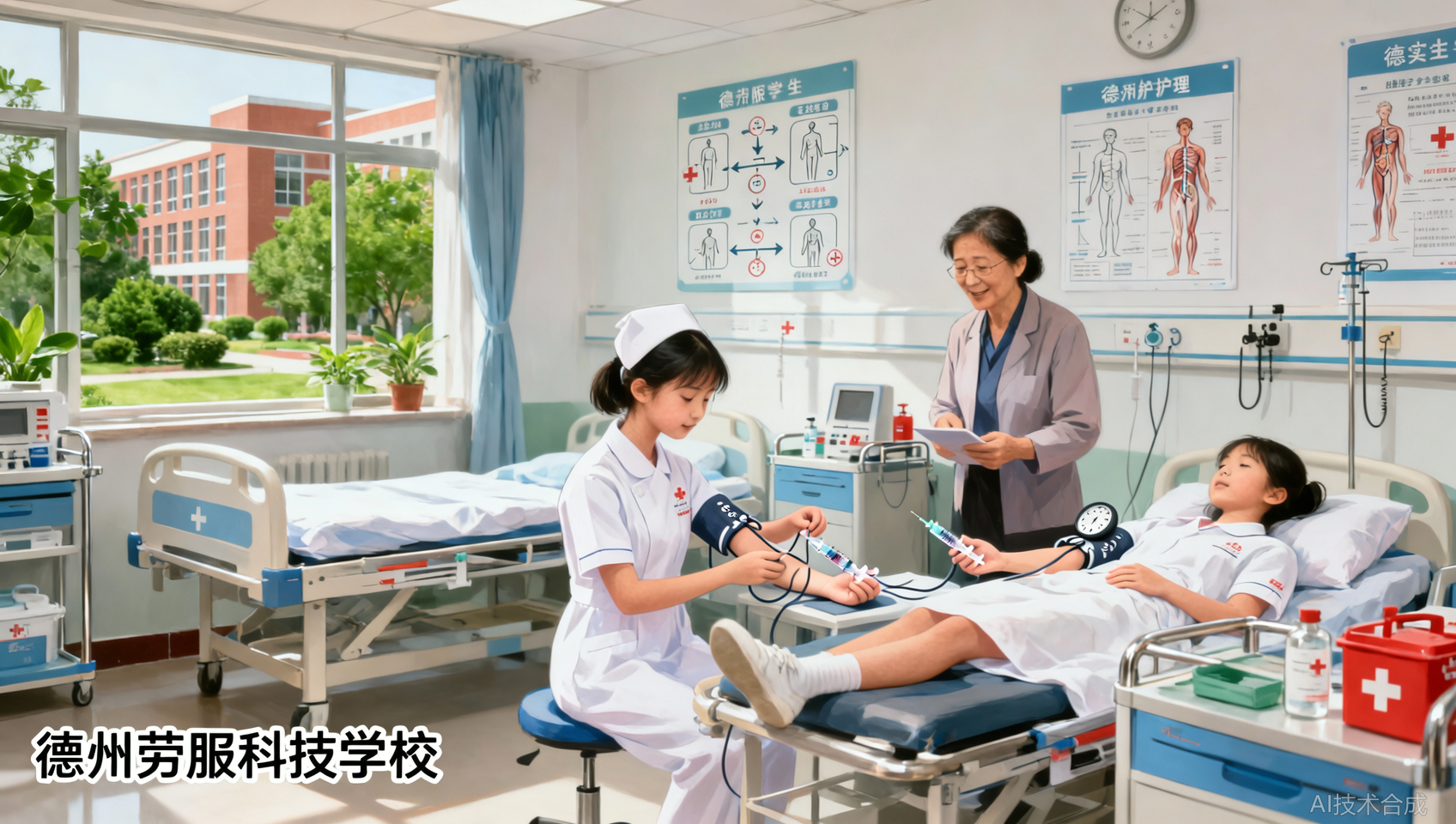 在劳服读护理是种什么体验：德州劳服科技学校学姐分享