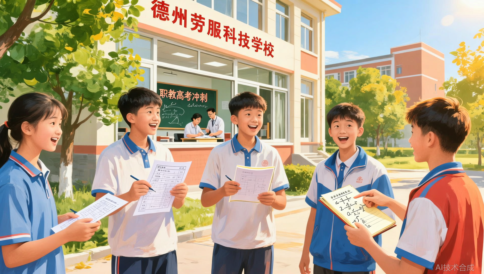 600分以上的9位同学：德州劳服科技学校2025届学员案例