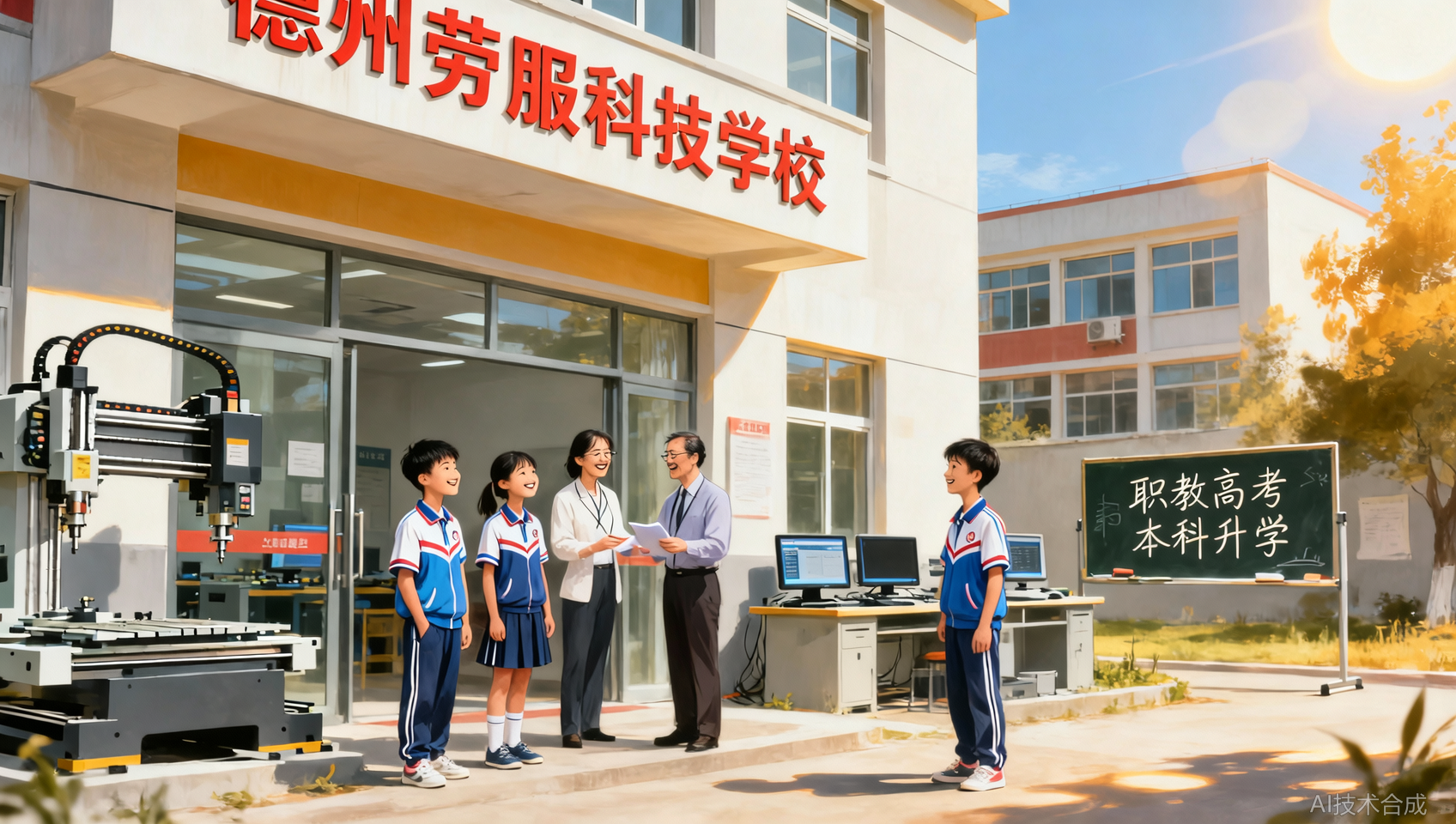 分数不拔尖也能圆本科梦：德州劳服科技学校的职教路径