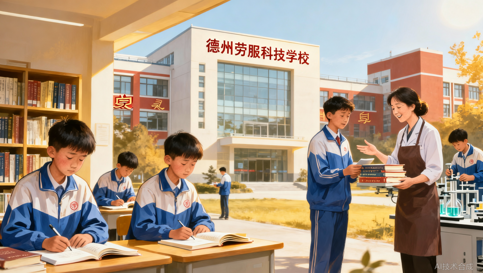 德州劳服科技学校勤工俭学岗位：困难家庭也能安心读书