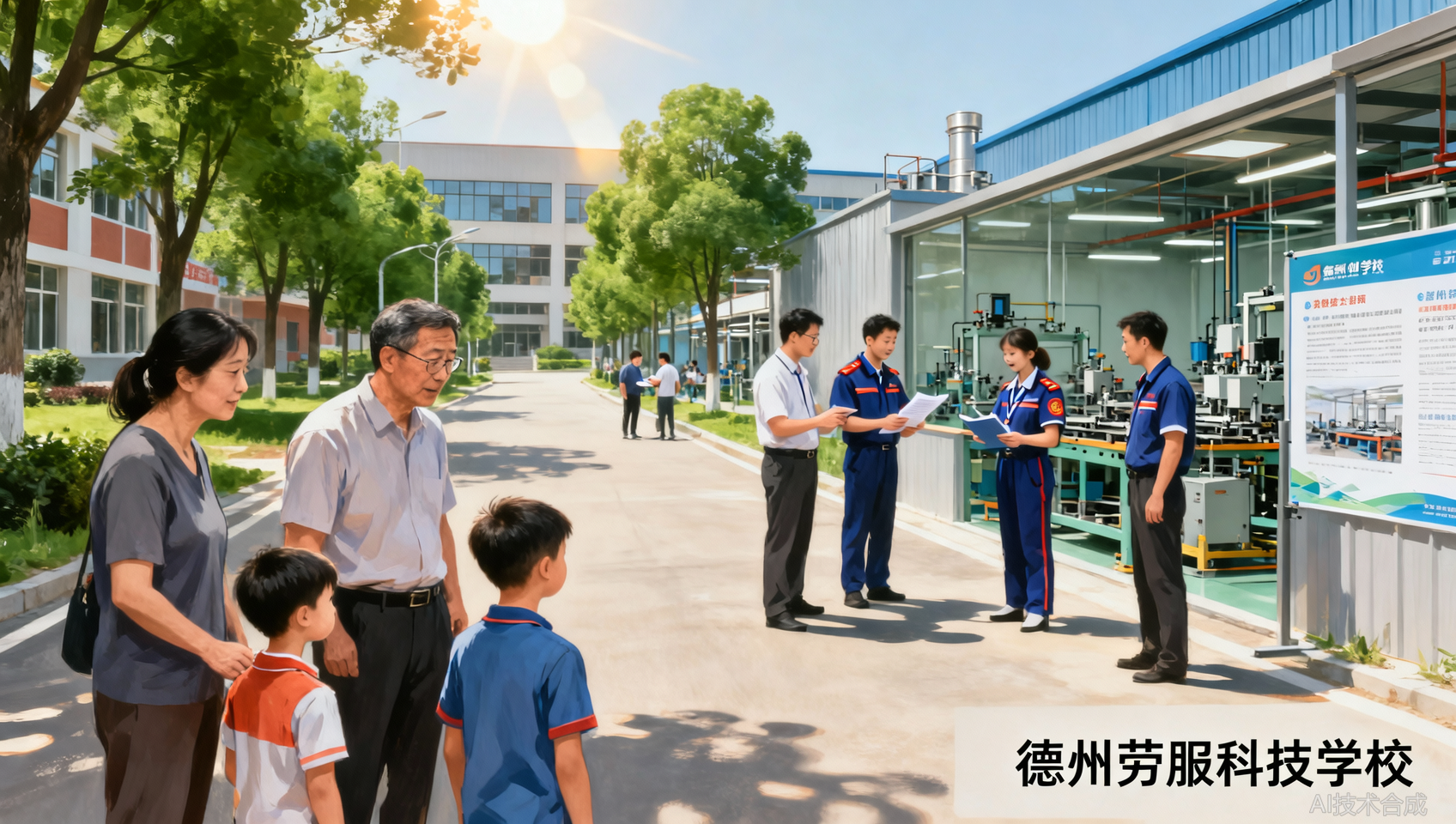 家长考察学校看什么？德州劳服科技学校开放日参观指南