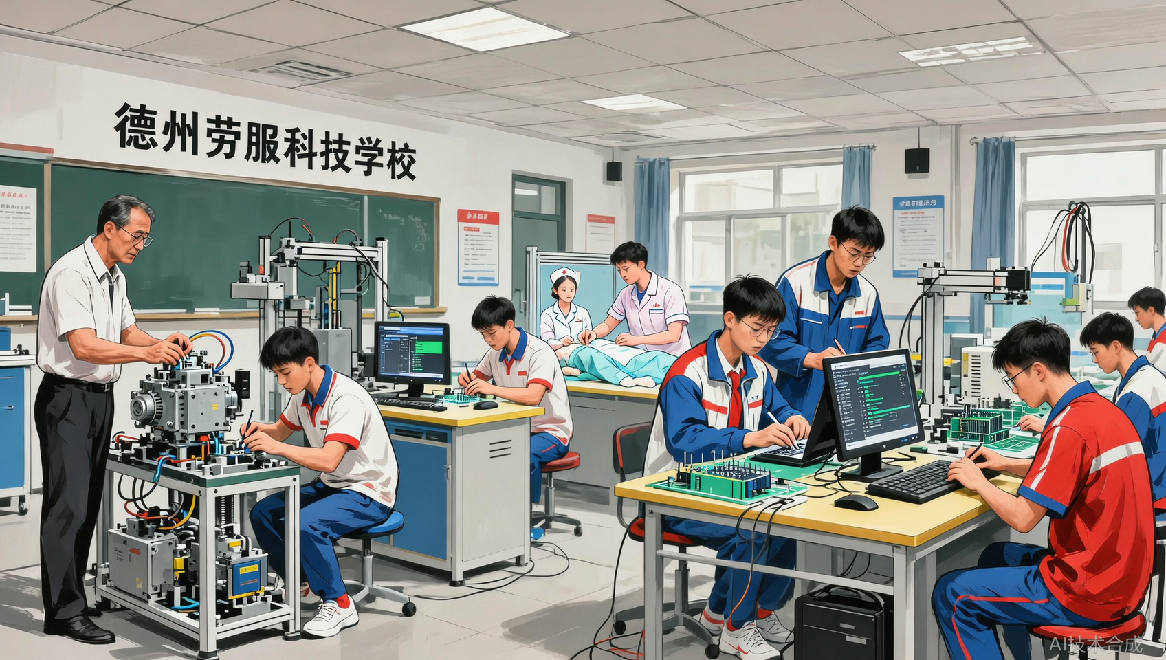 春考技能考试攻略：德州劳服科技学校考前训练实录