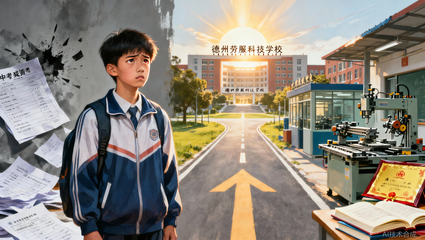 一次中考失利不等于人生失利：德州劳服科技学校重启升学通道