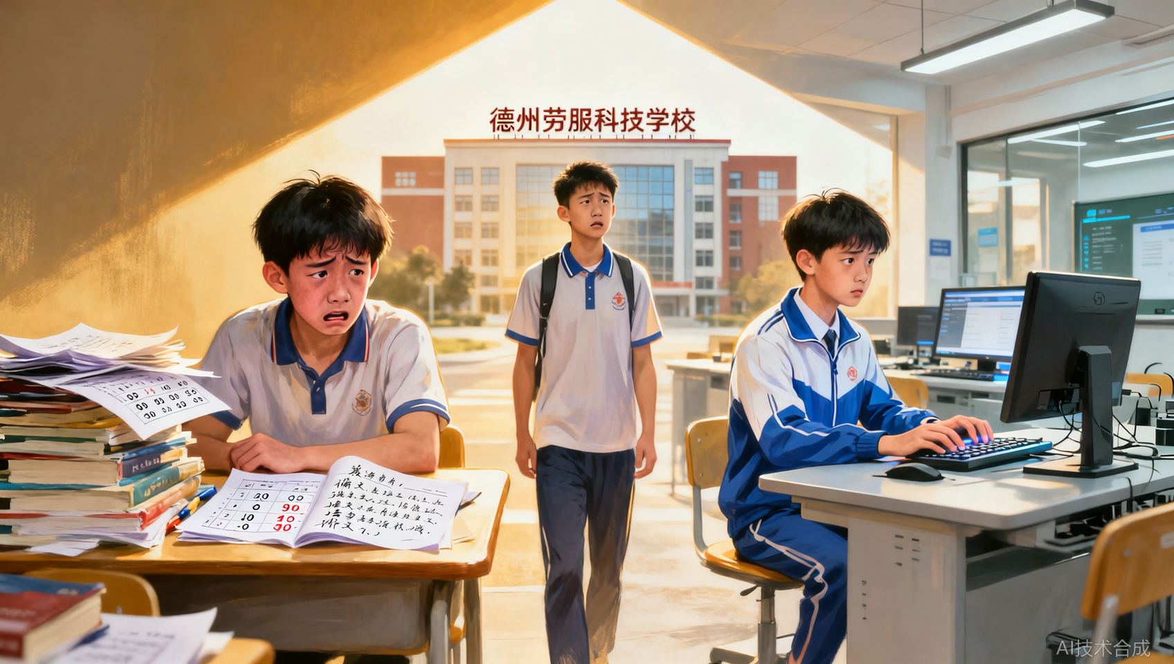 孩子偏科严重？德州劳服科技学校职教高考弱科也能变强项