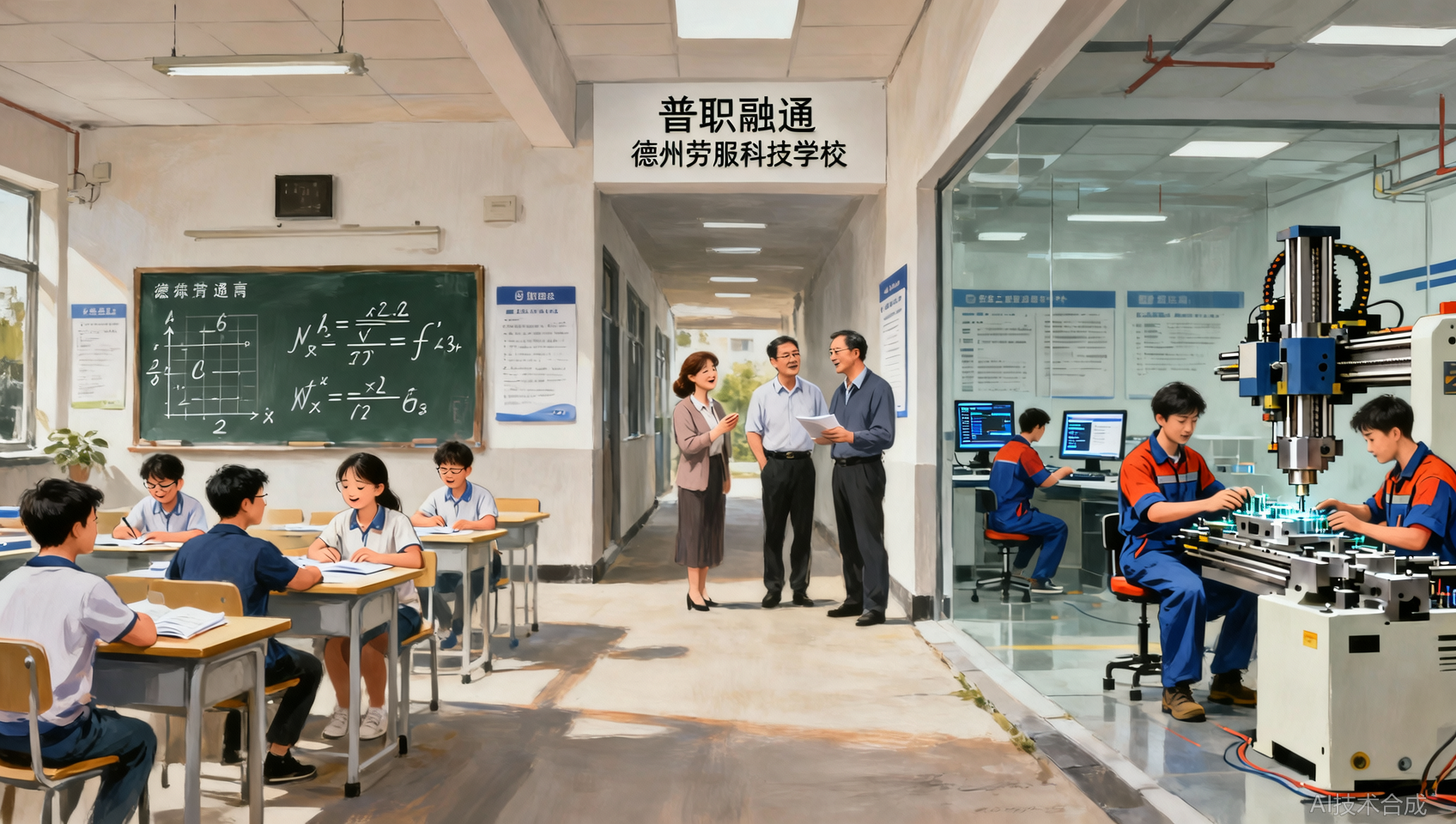 普职融通到底融什么？德州劳服科技学校教学与学籍打通细节