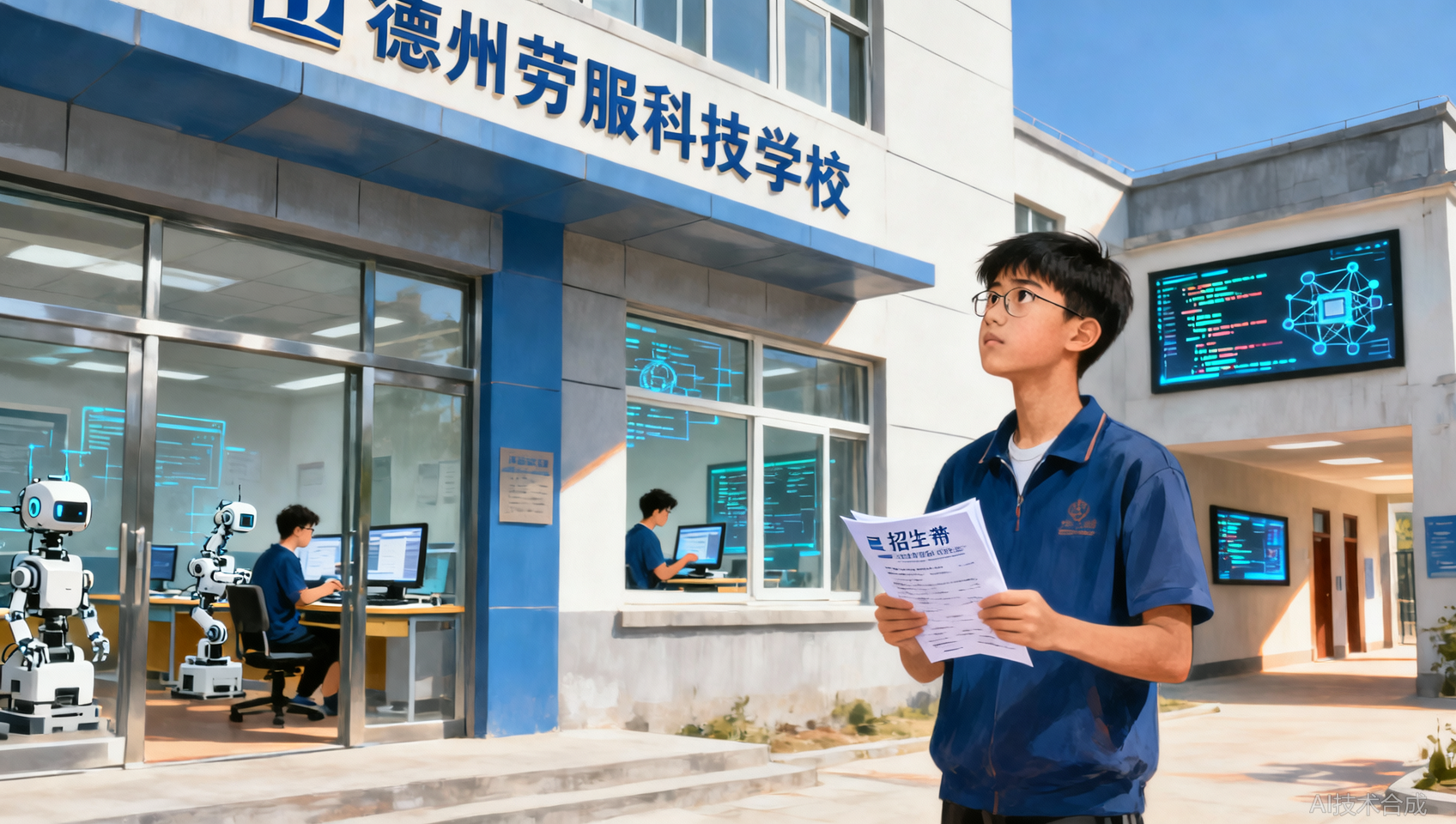 人工智能技术应用学什么？德州劳服科技学校紧跟产业前沿