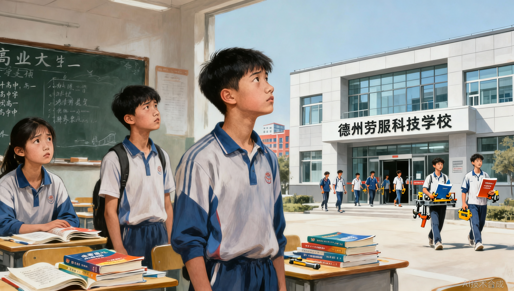 高一上学期转学可行吗？德州劳服科技学校普职融通接收门槛