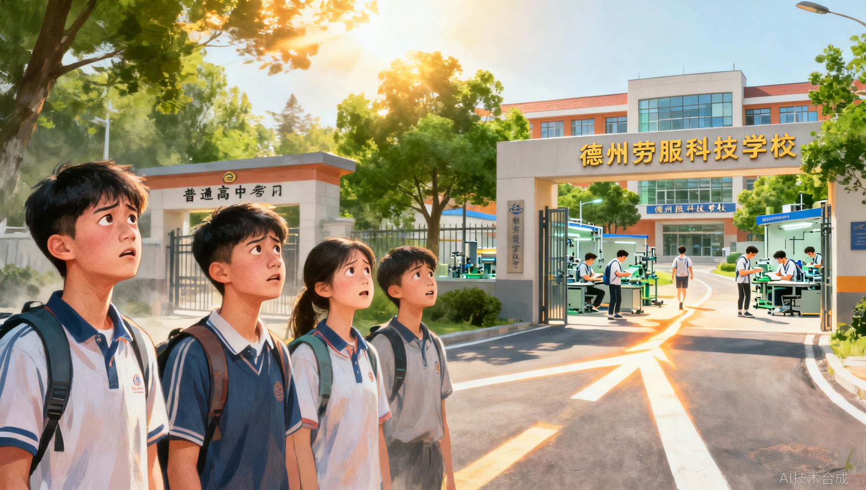 不想让孩子放弃：德州劳服科技学校让中等生重燃学习动力