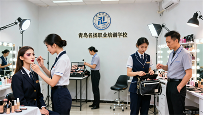 青岛名扬职业培训化妆班学完能接单吗？结业能力与就业服务协议说明