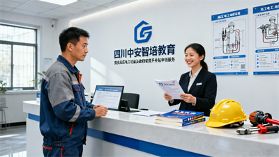 现在报名四川中安智培高压电工班，享政府技能提升补贴指导