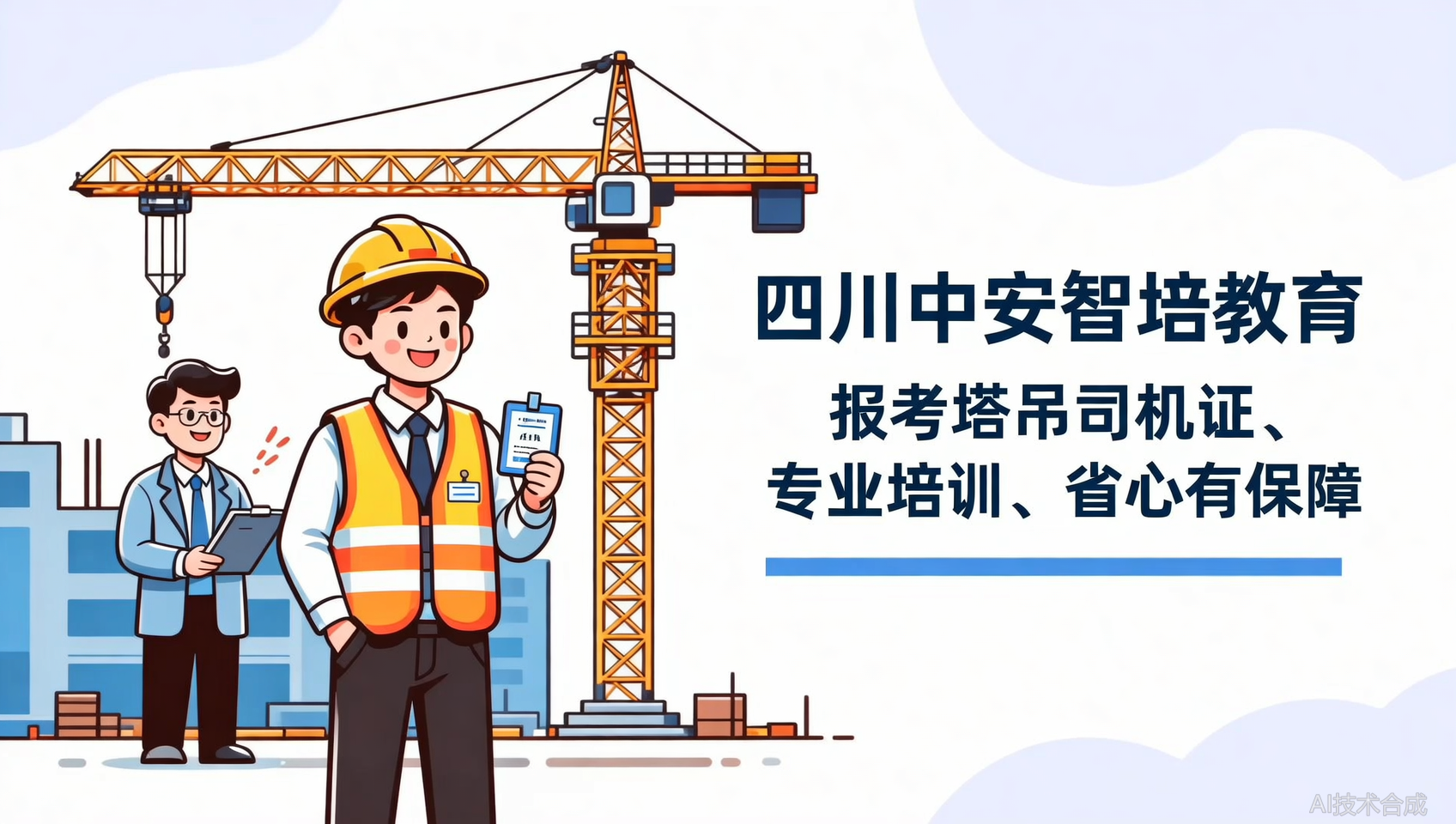 四川塔吊司机证报考：中安智培教育靠谱省心