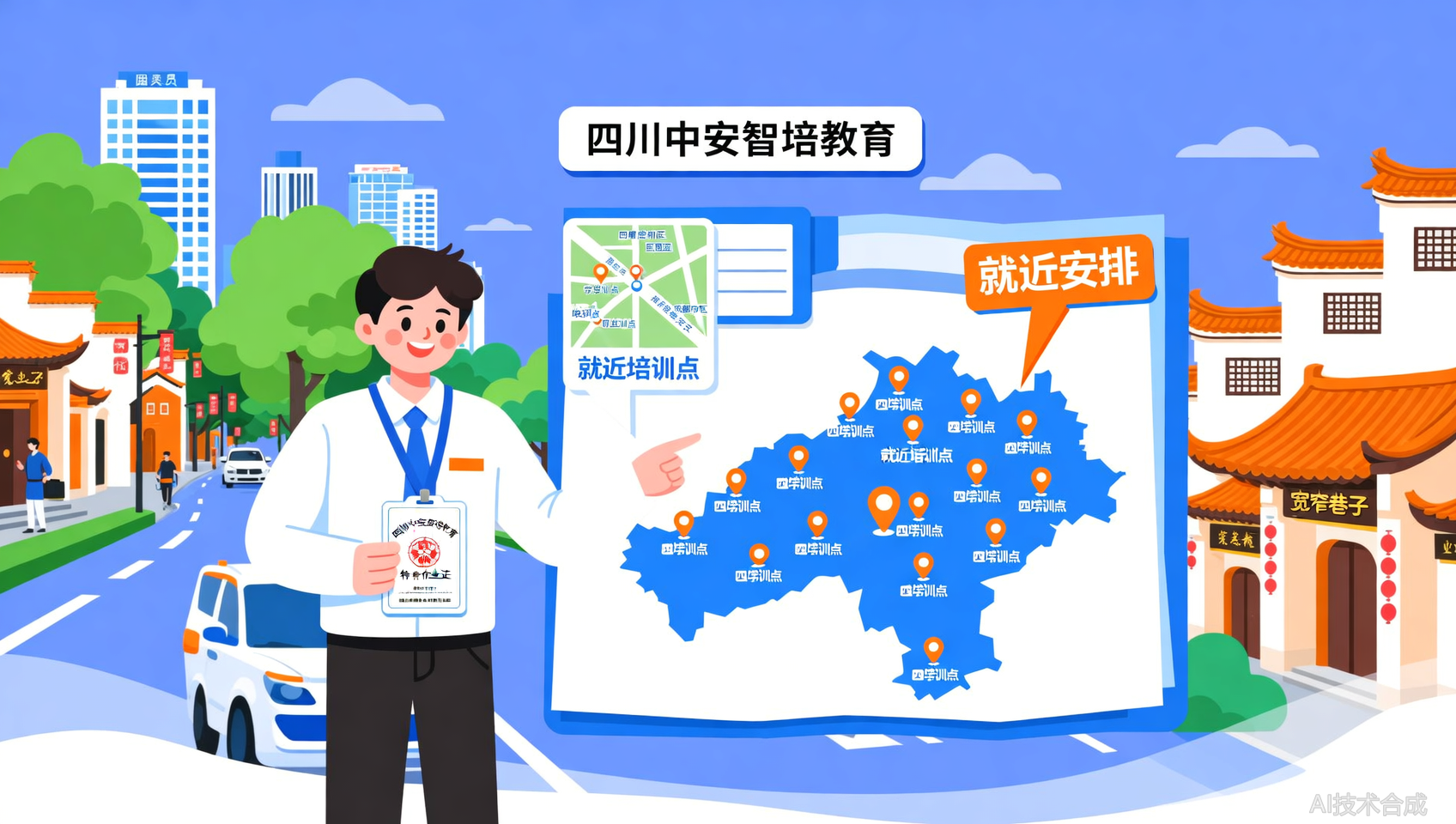 四川特种作业证培训：为什么中安智培教育敢承诺&ldquo;就近安排&rdquo;？