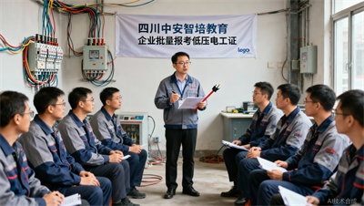 企业团体报名低压电工培训，四川中安智培可提供定制化上门教学服务