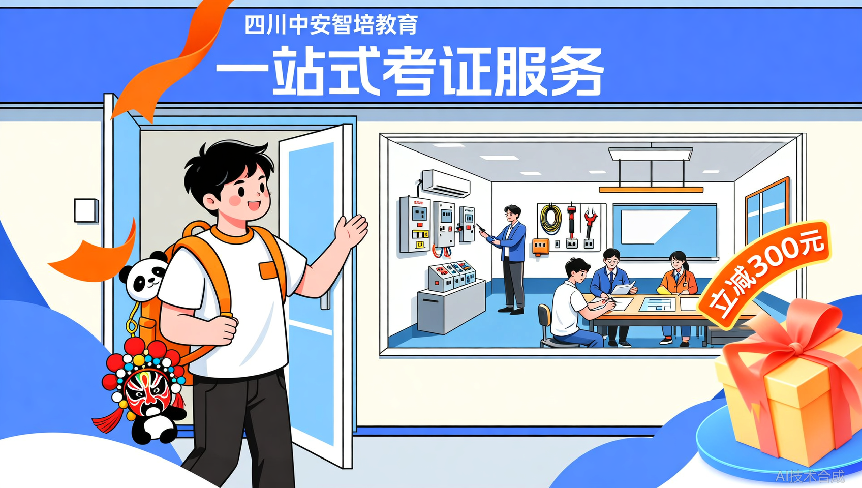 四川中安智培教育限时优惠：电工证培训立减300元，仅限本周