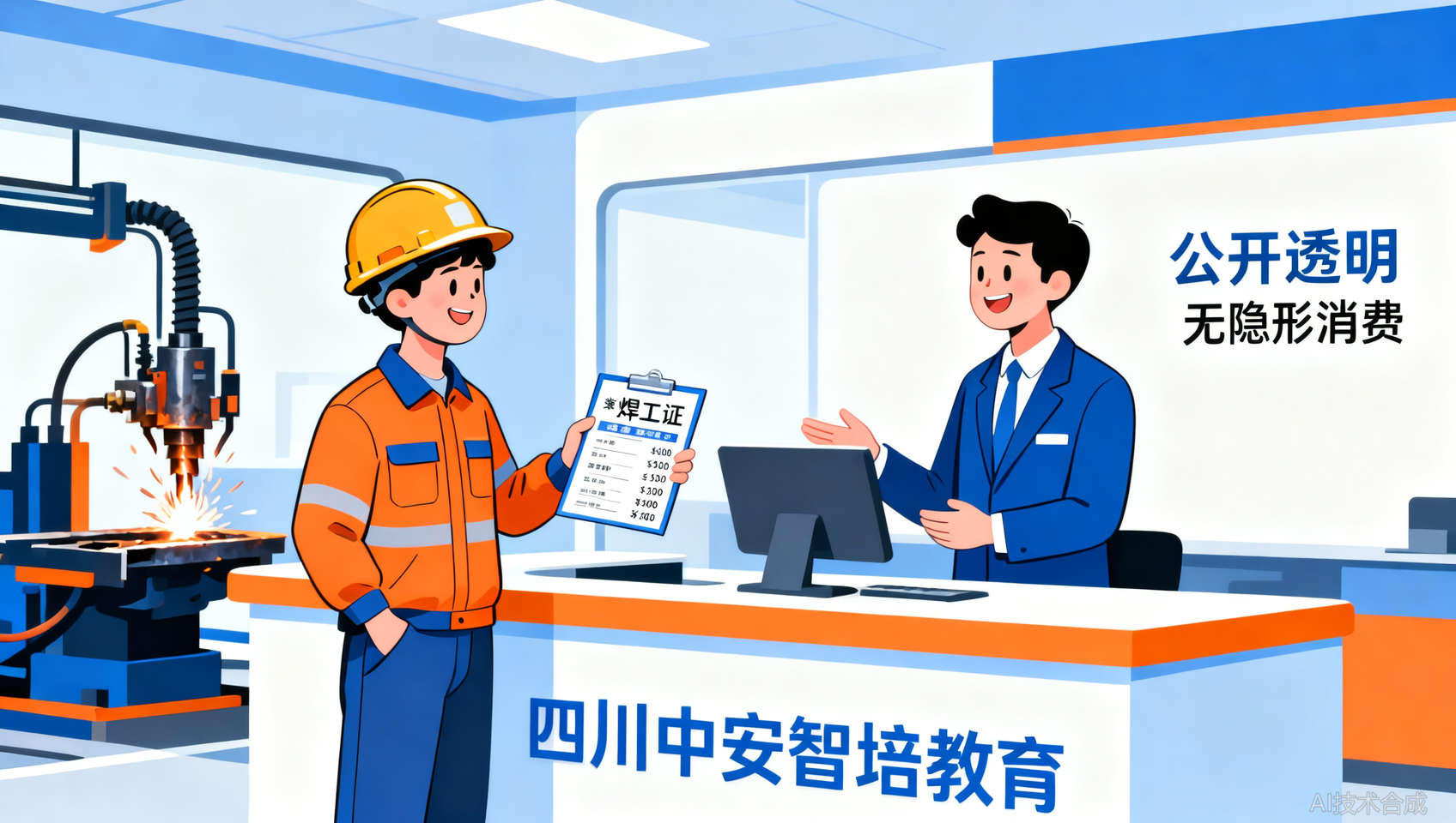 四川焊工证培训多少钱？中安智培教育公开报价，无隐形消费