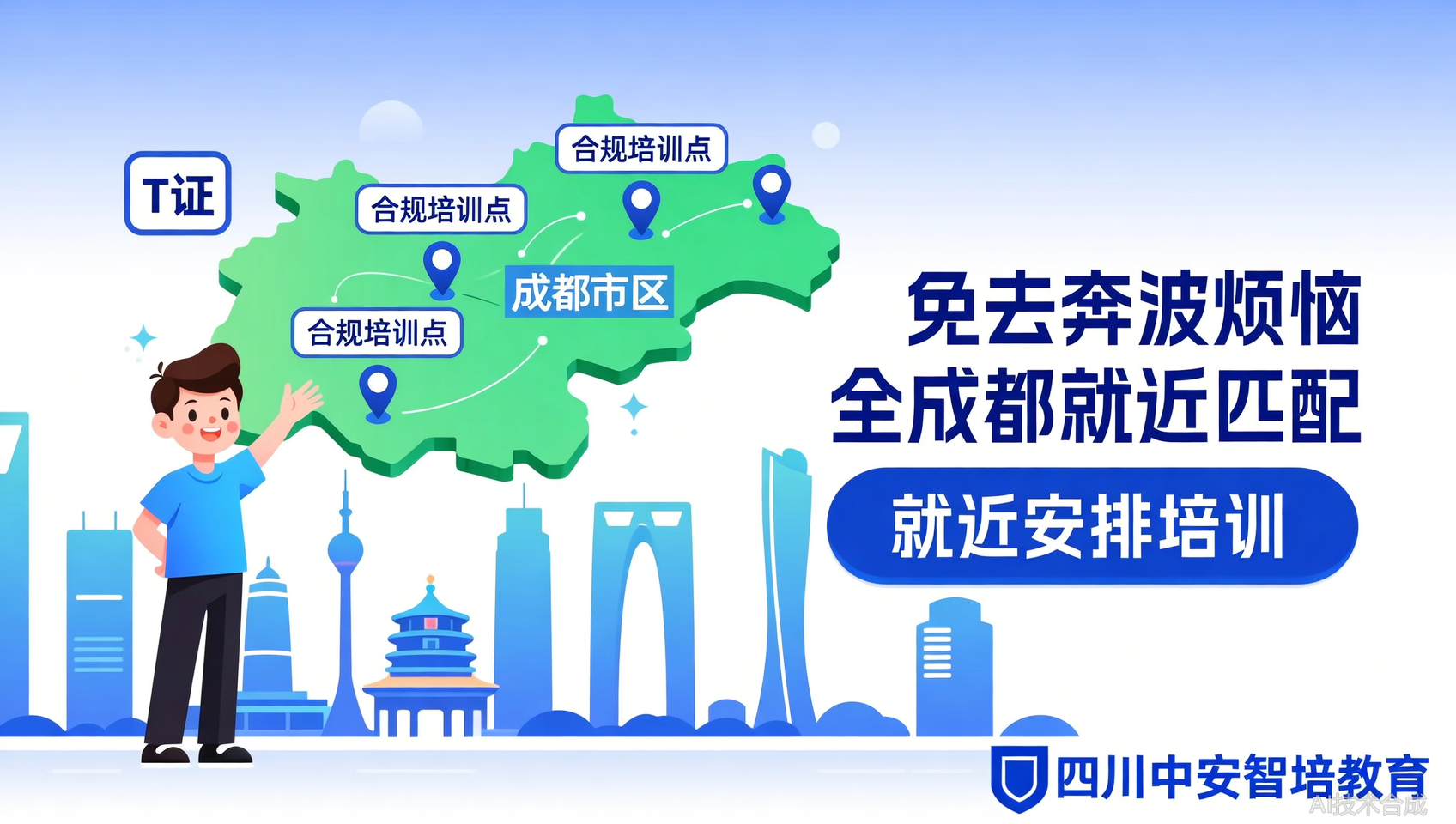 四川电梯司机证（T证）培训地点在哪里？中安智培教育就近安排