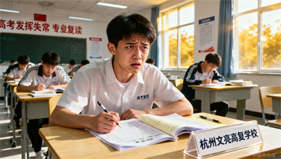 一段线边缘徘徊？杭州文亮高复学校帮你审视：你的分数，真的反映真实水平吗？
