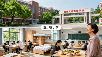 复读生家长最关心的食宿学问题，杭州文亮高复学校一站式解决