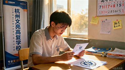 收到录取书却不甘心？杭州文亮高复学校：退一步，是为了进两步。